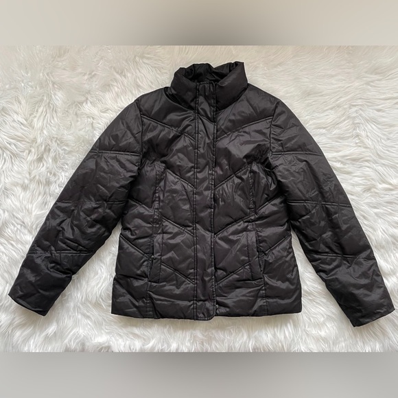 Gap | Women’s Black Medium Lightweight Soft Winter Jacket with Zipper & Buttons - Picture 1 of 16